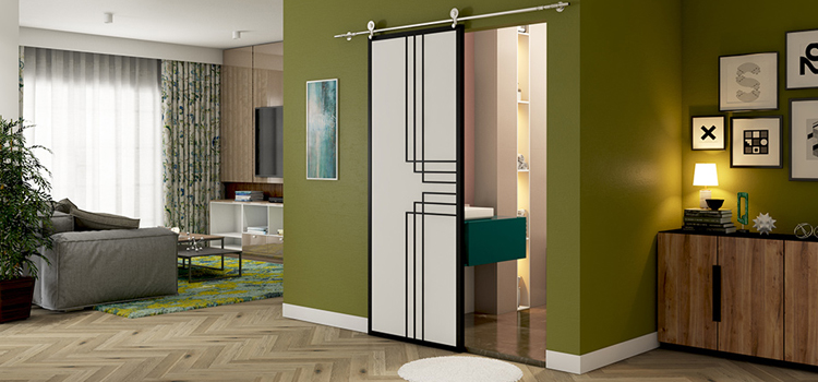 sliding bathroom door installation in Hawaiian Gardens